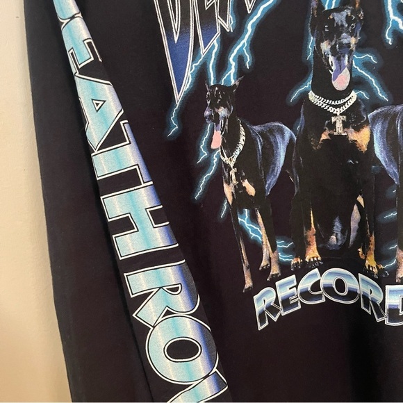 Death Row Records Tee Long Sleeve Shirt Doberman Medium NWT Official Merchandise - Picture 16 of 17